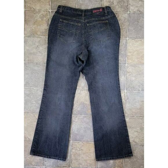 Y2K Zana Di Flare Bootcut Jeans Womens Size 16 Charcoal Gray Denim Stretch Retro - Picture 2 of 10